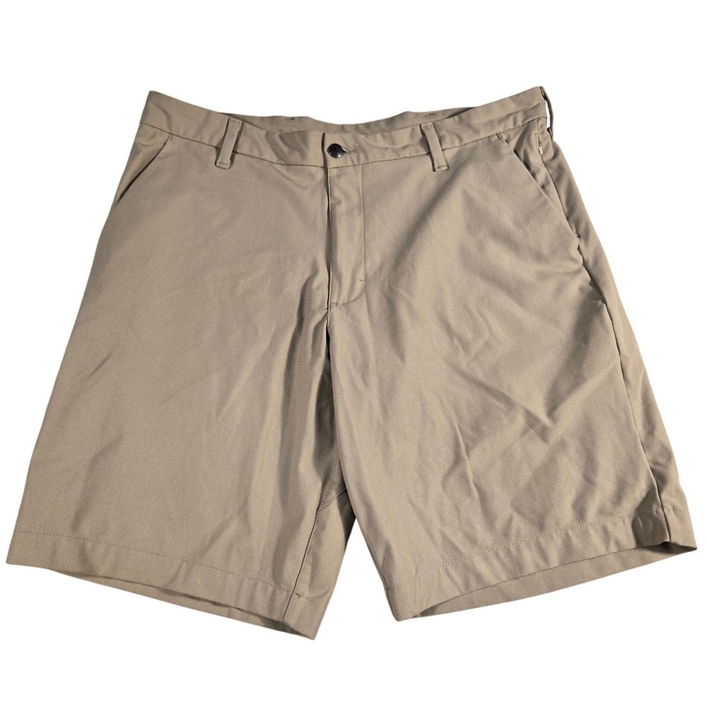 Swiss‎ Tech Mens Stone Wash Tan Performance Shorts Size 36 SMB29505